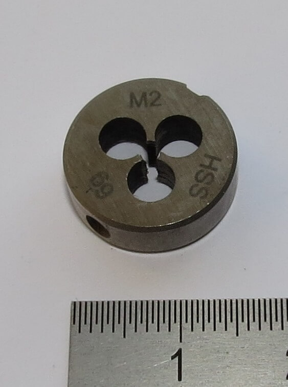 1x Schneideisen DIN 223B HSS M2. 16mm Außendurchmesser