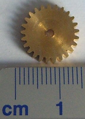 1 Schneckenrad 25 Zähne Modul 0,5 Aeronaut 583725  Bohrung