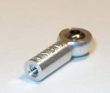 minibal-Gelenkkopf M2,Kugelbohrung 2,0mm Kopf aus Alu