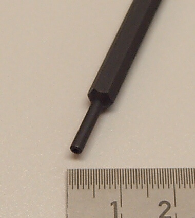 Sechskant-Steckschlüssel 1,0mmx100mm Außendurchmess. 2,4mm