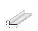 Kunststoff-Profil Winkel 1,5x3,0mm 1m lang, weiss