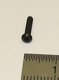 Halbrundschraube mit Innensechskant. M2x10mm. Stahl. SW1,5