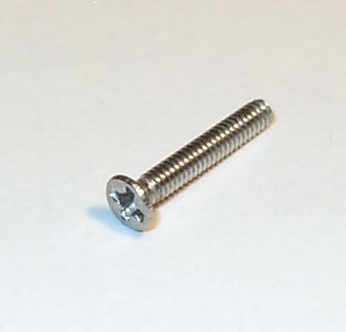25 Senkschrauben m.Kreuzschlitz M2 x 12  DIN 965, Niro