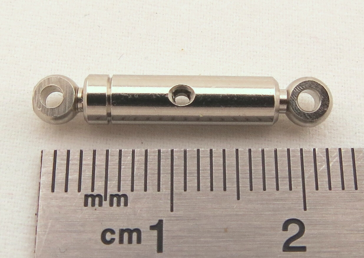 Spannschloss M2 (Alu), mit gegenläufige Gewinde