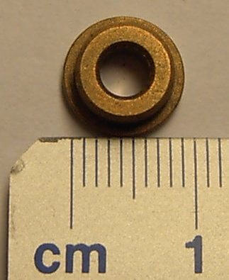 Sinterlager 4mm mit Bund für Wellen mit  4mm Durchmesser,