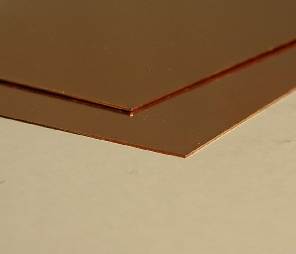 Kupferblech, halbhart 0,3mm 400x200mm