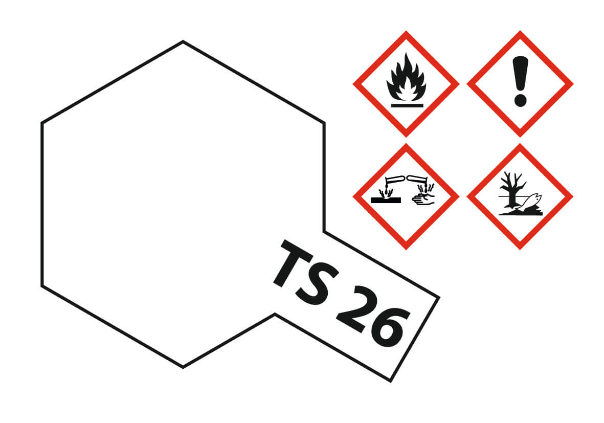 1x Sprühlack-Dose 100ml, Weiß,glänzend, TS-26