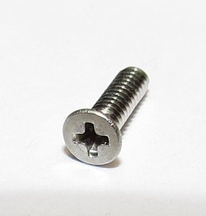 25 Senkschrauben m.Kreuzschlitz M1,6x5 DIN 965, Niro A2