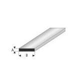Kunststoff-Profil flach 0,5x3,5mm 1m lang, weiss