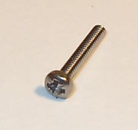 25 Linsenkopfsch.m.Kreuzschlitz M2 x 12  DIN 7985, Niro