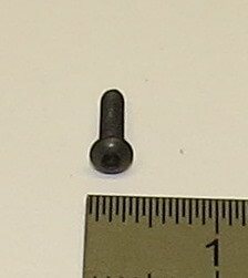 Halbrundschraube mit Innensechskant. M2x8mm. Stahl. SW 1,5
