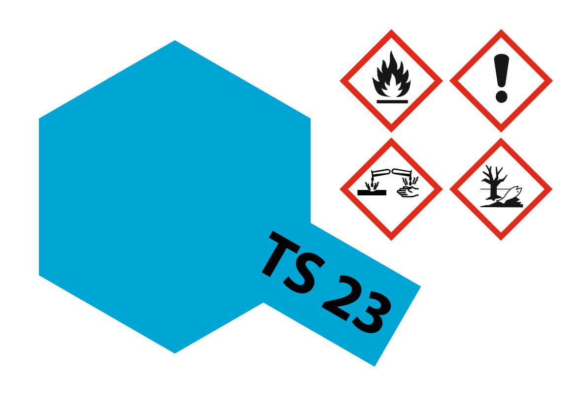 1x Sprühlack-Dose 100ml, Hellblau,glänzend, TS-23